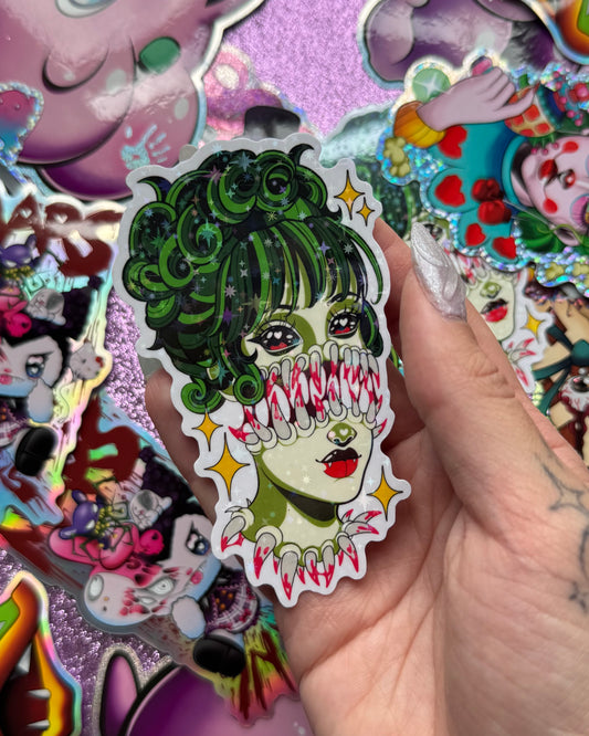Monster girl sticker
