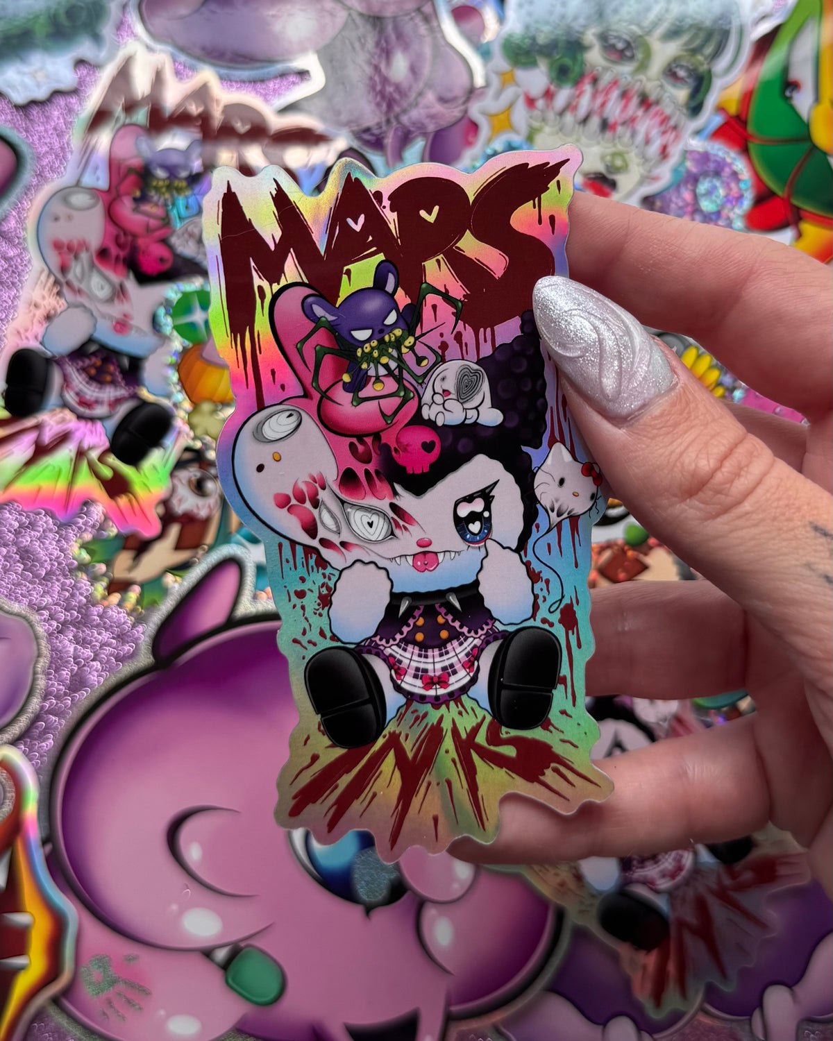 Deathcore Rabbit Sticker