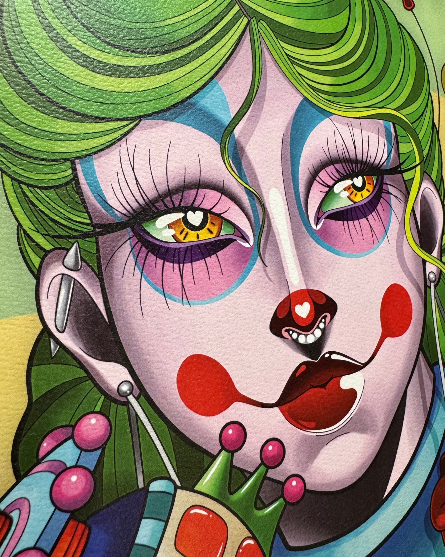 Space Klown girlie print 11x14